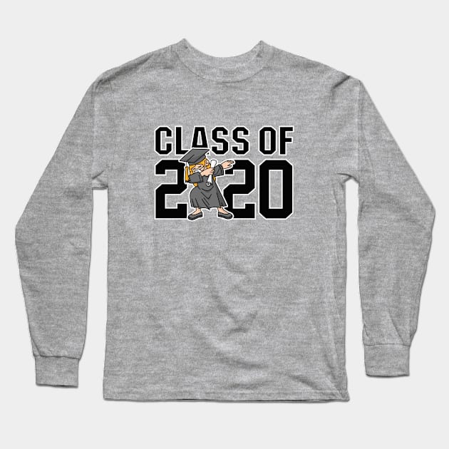 Class of 2020 graduation Corona dab dabbing girl senior Long Sleeve T-Shirt by LaundryFactory